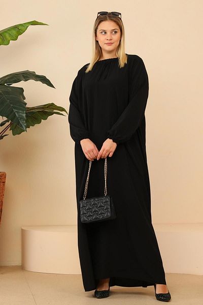 Ferace Γυναικείο Μακρύ Μητρικό Φόρεμα Ayrobin Plus Size