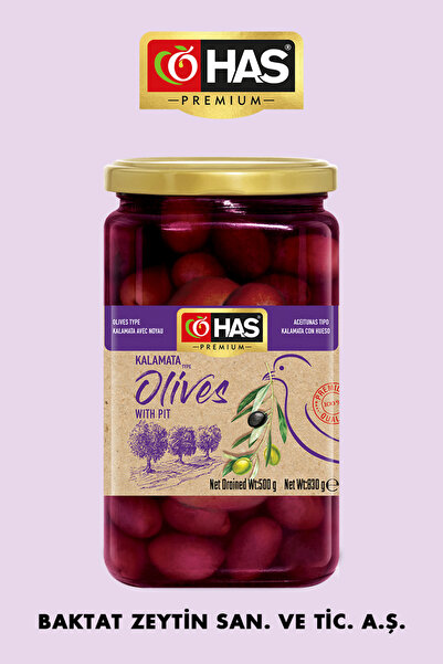 Has Premium Çekirdekli Kalamata Zeytin 850cc