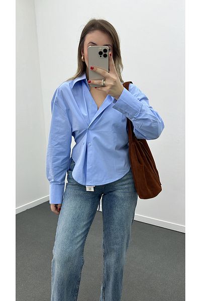 Narferita Cămașă cu design Massi cu 4 nasturi