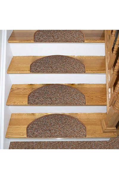 Stepmat Footboard Step and Stair Mat Made of Oval Curl Carpet - Sold in Coffee / Pieces