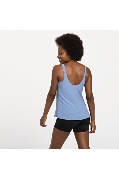 Decathlon Nabaiji Kadın U Kesim Sırt Detaylı Şortlu Mayo - Mavi - HEVA