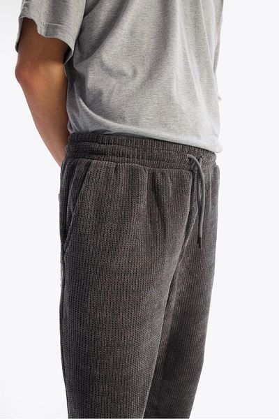GIESTO Παντελόνι Anthracite Knitwear Look