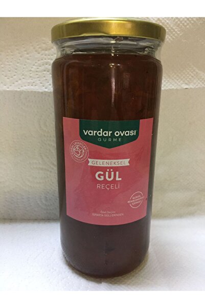 Vardar Ovası Gurme Gül Reçeli Isparta Güllerinden 600 gr Cam Kavanoz