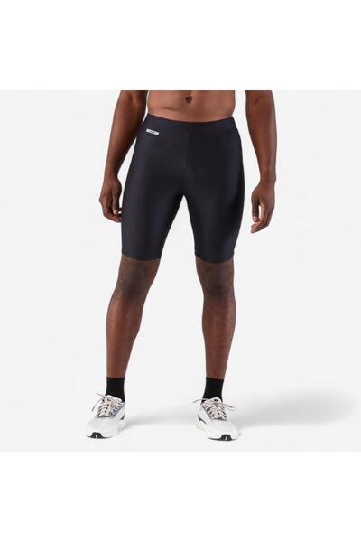 Decathlon Kalenji Erkek Kısa Tayt - Koşu - Siyah - KIPRUN Run 100