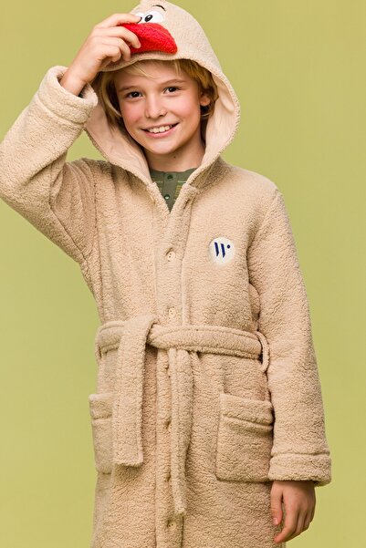 Woody 10-16 Years Velsoft Peignoir-Rom - 127-Cream