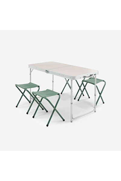 Decathlon Quechua Katlanabilir Kamp Masası - 4/6 Kişilik - 4 Tabureli