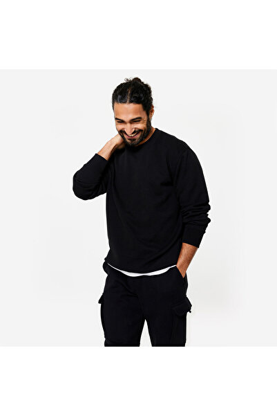 Decathlon Domyos Erkek Siyah Sweatshirt