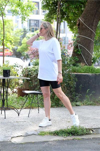 KAROL طماق قصيرة بحزام سميك