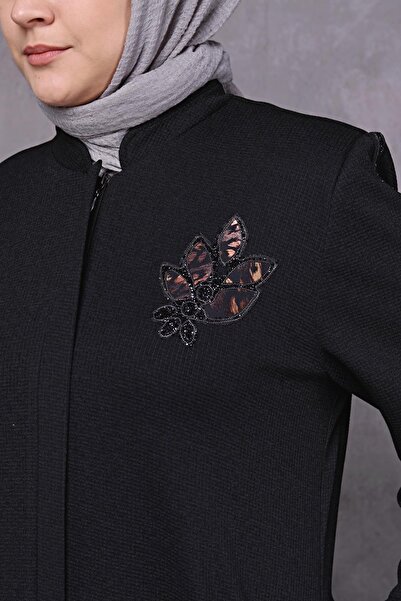 Ferace Kadın Buyuk Beden Kislik Tesettur Pardesu Tam Boy