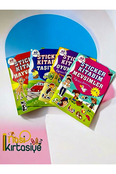 Nasip Kırtasiye Sticker Etkinlik Oyun Parkı, Hayvanlar, Mevsimler ve Taşıtlar...