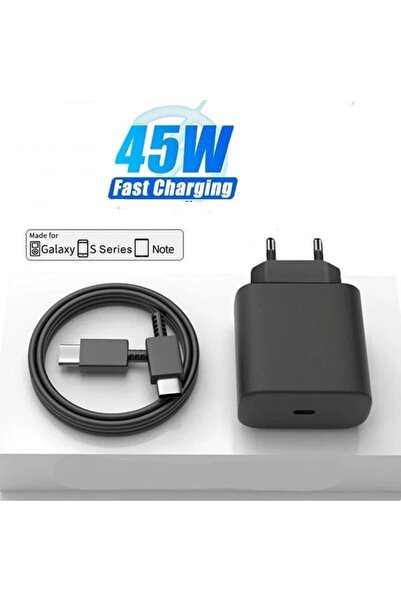 Mmctech Samsung Galaxy  Uyumlu  45w Type-c Girişli Hızlı Şarj Aleti Adaptör 4...