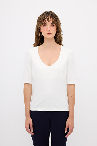 adL V Yaka Bluz Kemik 11544528000