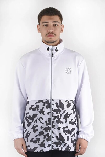 ATMACASM BEYAZ KAMUFLAJ DESENLİ POLYESTER SWEATSHIRT