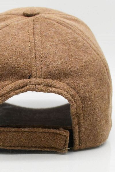 Külah Camel Women's Baseball Cap Wool Winter Cap
