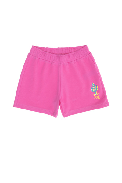 U.S. Polo Assn. Çocuk Pembe Örme Şort 50270089-VR041