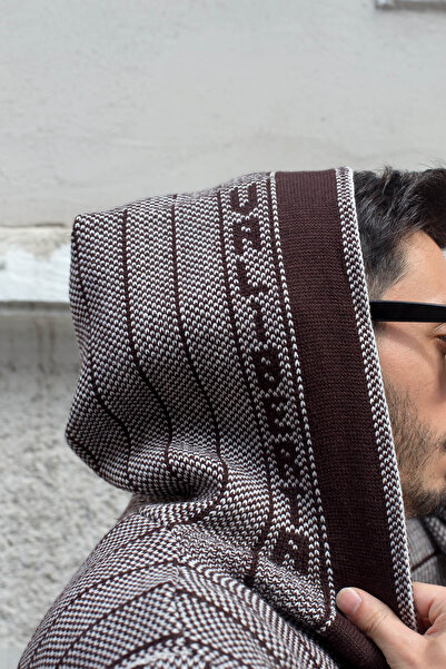 Valiberta Καφέ ανδρική ζακέτα Archer Poncho