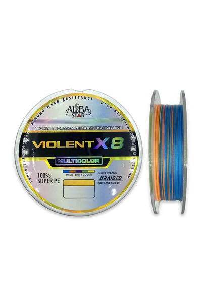 Decathlon Violent 8X Çok Renkli Örgü Misina - 300 M