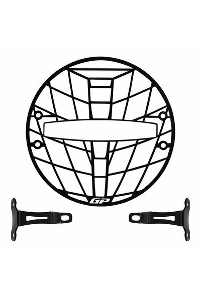 GP KOMPOZİT GP Kompozit Husqvarna Svartpilen 125/250/401/701 2020-2023 Uyumlu Far Koruma Siyah