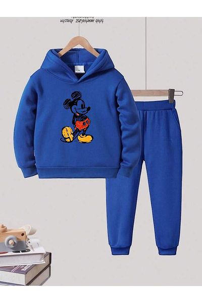 BENROMA Mickey Printed Children's Tracksuit Set - Unisex Oversize Fit