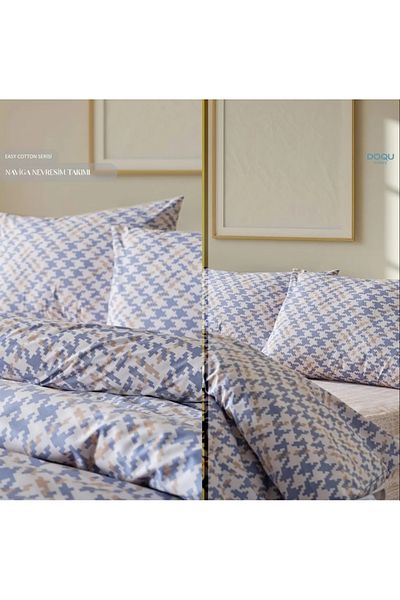 YUNUSOĞLU HOME Doqu Home Naviga - Single Duvet Cover Set, Easy Cotton