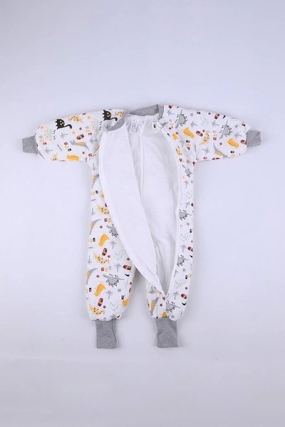 Begisa 2-8 Yaş Elyaf Dolgulu 2.5 Tog Çocuk Uyku Tulumu - Gri