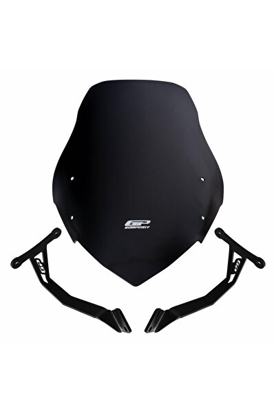 GP KOMPOZİT GP Kompozit Honda CB125F 2023-2024 Uyumlu Ön Cam Siyah 48 cm