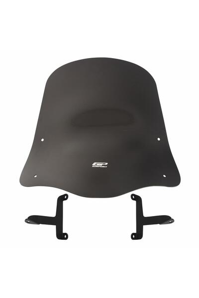 GP KOMPOZİT Scooter Universal 2020 Uyumlu Ön Cam Siyah 42 cm