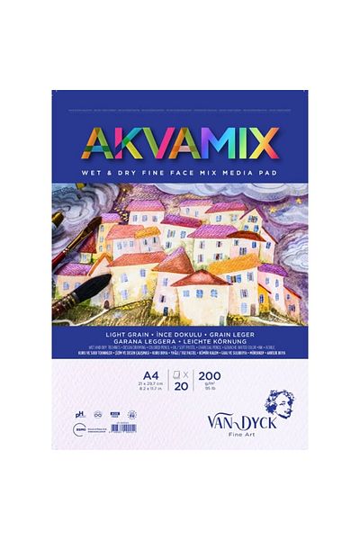 Van Dyck Vd 300004   Akvamix Wet&dry A4 Spiral superior Microperforat 20 coli
