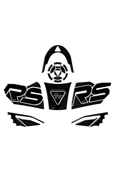 GP KOMPOZİT Triumph Street Triple 765 RS 2023-2024 Uyumlu Tank Pad Seti Siyah...