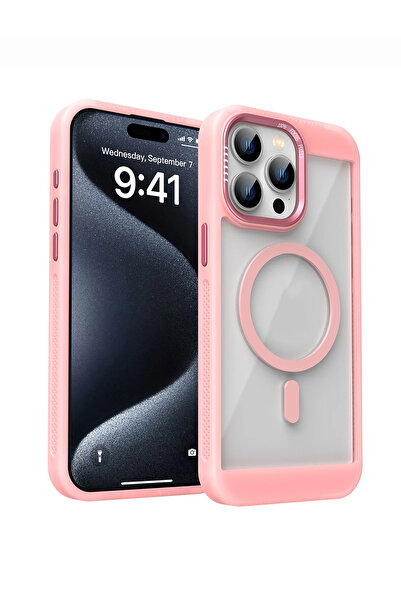 OSG iPhone 16 Pro Max Uyumlu Magsafe Destekli Kamera Koruma Çerçeveli Darbe E...