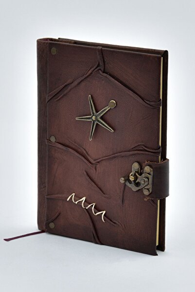 Legend Deri El Yapımı Deniz Yıldızı Hakiki Deri Şamua Kağıt  Hediyelik Anı Gü...