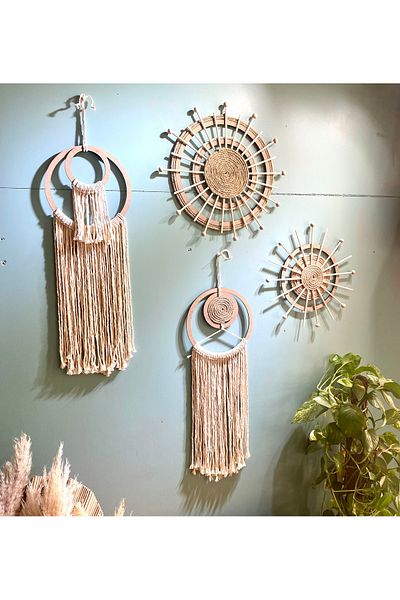 kattuna Bohemian Macrame Decoration Set of 4