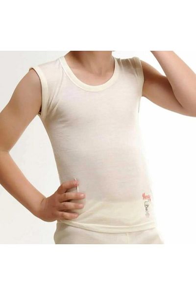 Hasyün Hasyün 520 - Children's Thin Wool Undershirt, Thermal Sweat, Sleeveless