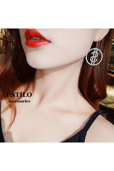 Estilo Lingerie Waterway Earrings with Dollar Symbol Luxury Night Jewelry Engagement Invitation Prom Jewelry Gift Jewelry Earrings
