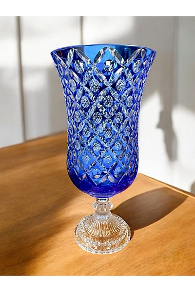 Paşabahçe Crystal Cutter Handwork Movie Vase
