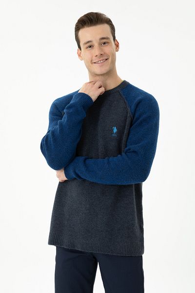 U.S. Polo Assn. Мъжки тъмносин пуловер 50271049-VR033