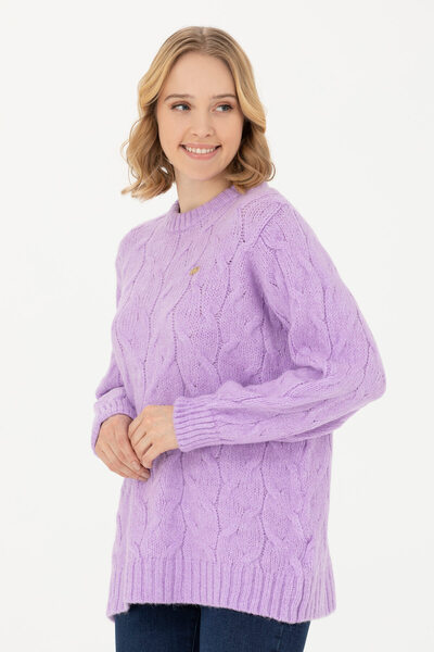 U.S. Polo Assn. Hanorac de damă liliac pentru biciclete 50270429 -VR034