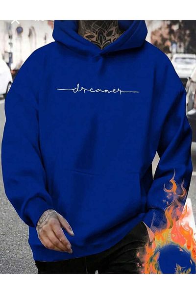 KOZİA OUTDOORS Malkoçbey Hooded Printed Oversize Unisex Sweatshirt