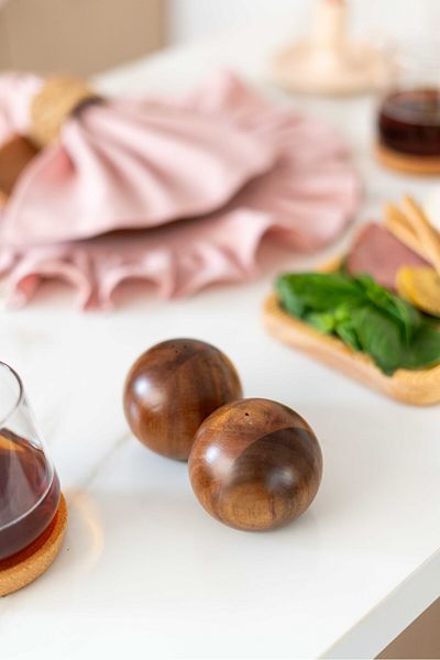 KaiHome طقم فلفل وملح أكاسيا