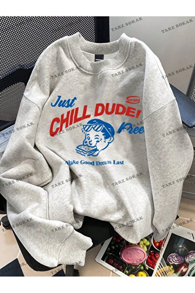 Tarzsokak Y2K SEZON NOU SSWEAT HARAJUKA KUROMİ RETRO COD 1522 Roz