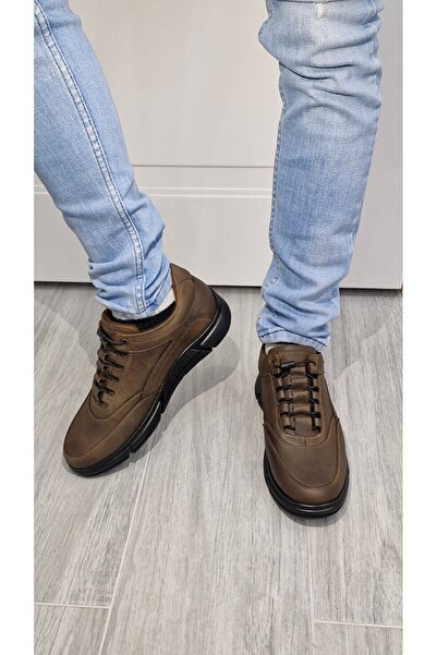 MODESA BY KAVCAR New Collection Genuine Crazy Leather Dark Sand Winter Men's ...