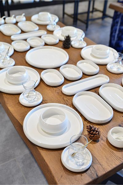 şirin eşyalarım 49 Piece 8-Person Porcelain Breakfast / Dinnerware Set