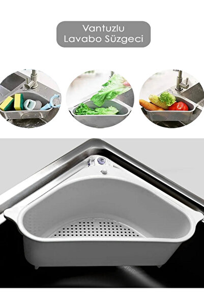 Blue Home Lıght Vantuzlu Lavabo Içi Süzgeci - Çöp Süzgeci BHL