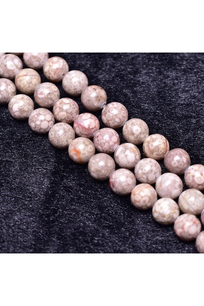 RLX BUJİTERİ حجر أقحوان طبيعي 8 مم 1 سلسلة (47 قطعة)