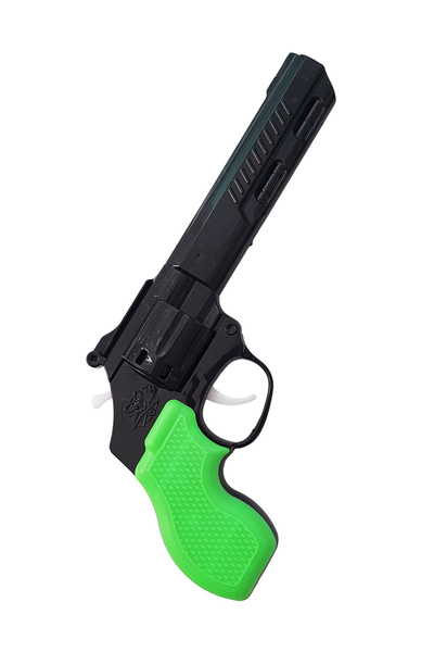 POPKONSOL Büyük Kovboy Tabancası 5 Paket 720 Adet Kapsül Mantar Yeşil