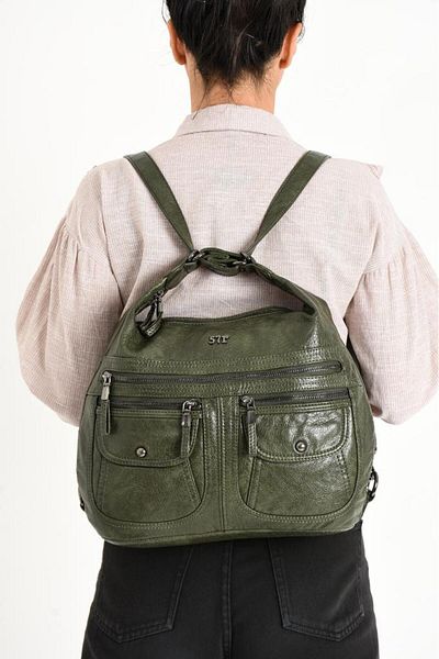 Baginn Y.S.Geanta de umar din piele pentru femei Rucsac Utilizare functionala 23*30 Cm Piele artificiala vegana