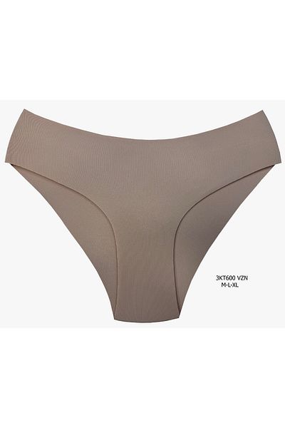 İNSPİRA Chiloți din nailon cu tăiere micro laser, culoarea pielii de nurcă neagră - pachet de 3