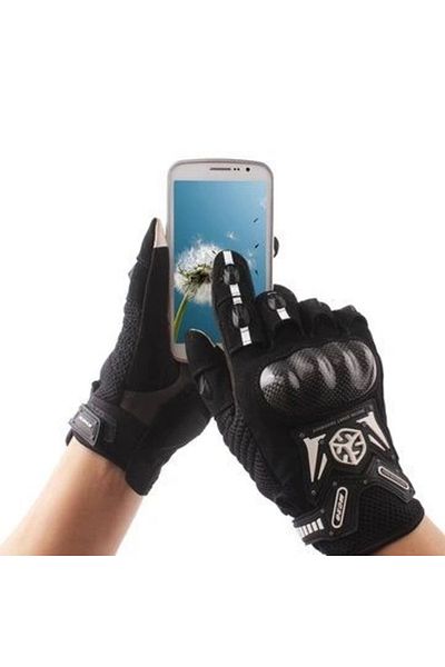 Scoyco Mc20 Black Carbon Fiber Summer Gloves