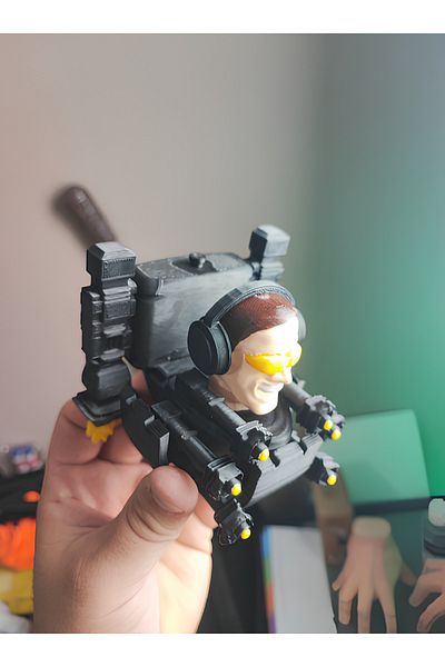 FigürDizayn Skibidi Toilet - Mega Titan Gman Skibidi Toilet Figured Toilet Mega Titan G-Man Figure