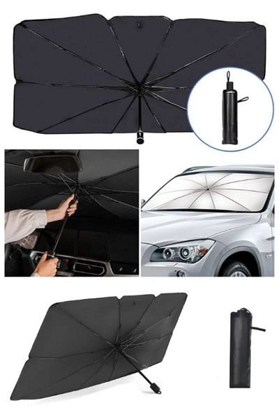 Deco Elit Auto Car Interior Windshield Umbrella Sunshade Canopy Sunshade for All Passenger Vehicles